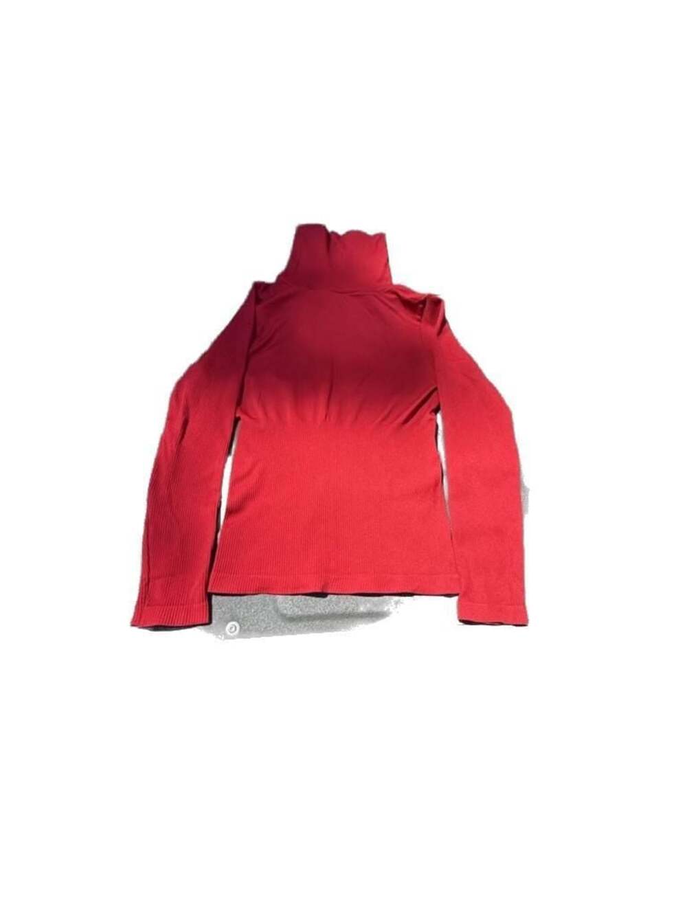 Cotton Candy LA Red Ribbed Long Sleeve Turtleneck Top